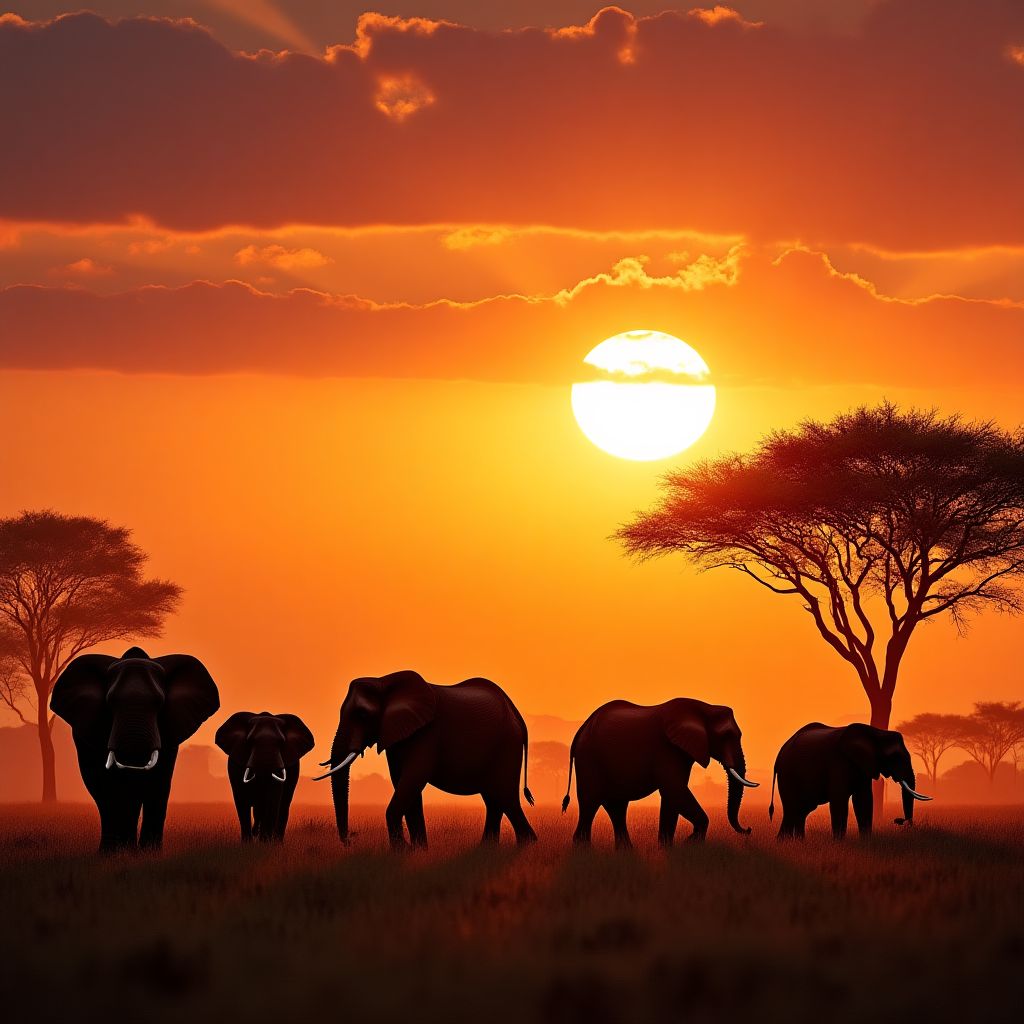 African Safari Landscape