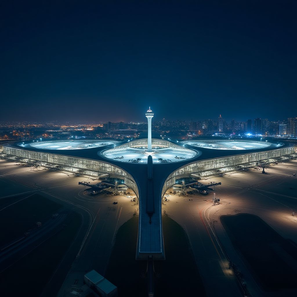 Istanbul Airport Night